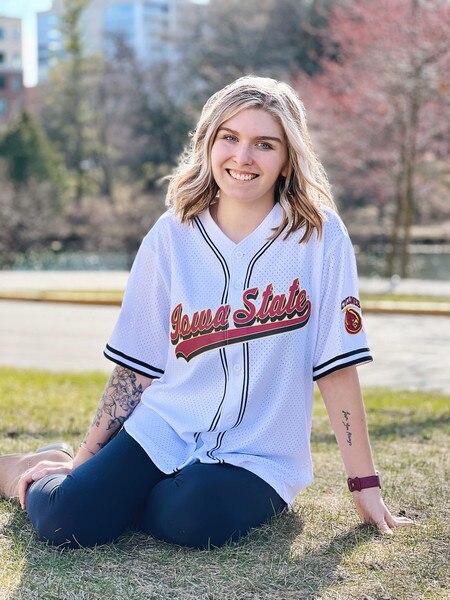 Pro Standard Iowa State White Mesh Baseball Shirt
